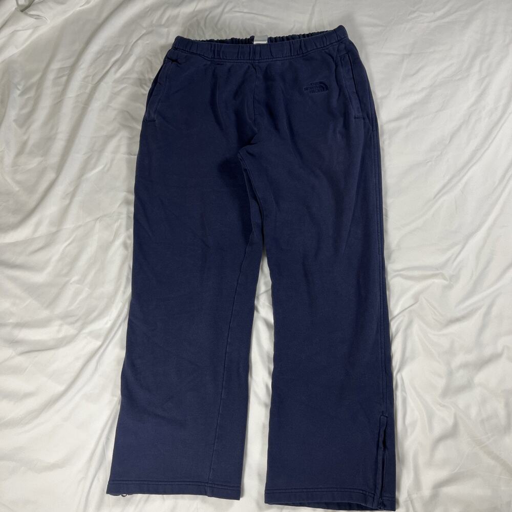 The North Face Men’s Large Navy Fleece Sweatpants Medium Elastic Waist Joggers